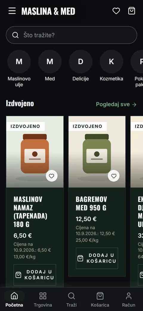 Predložak Planinar na mobitelu: početna stranica trgovine